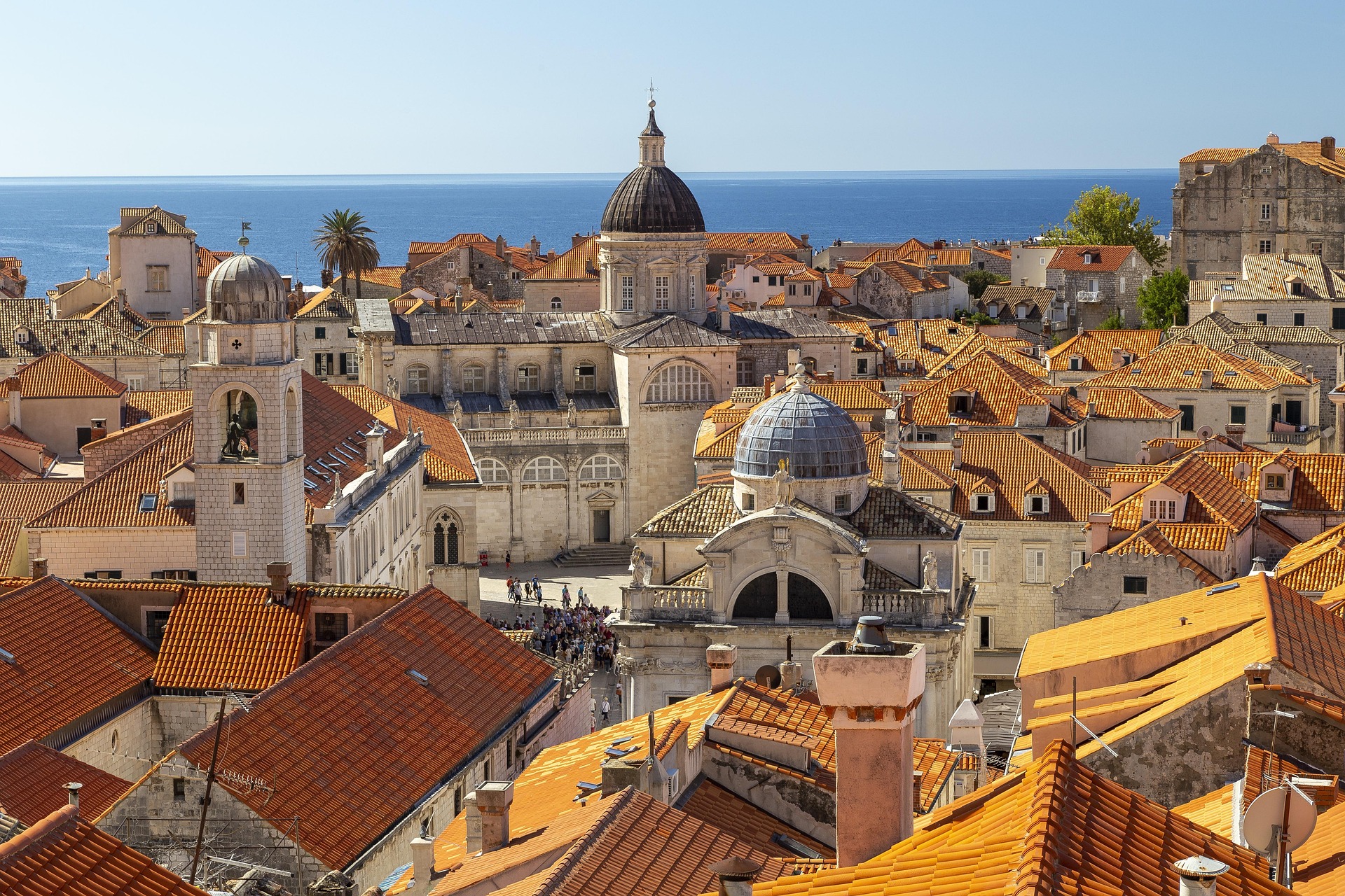 Historic European city architecture